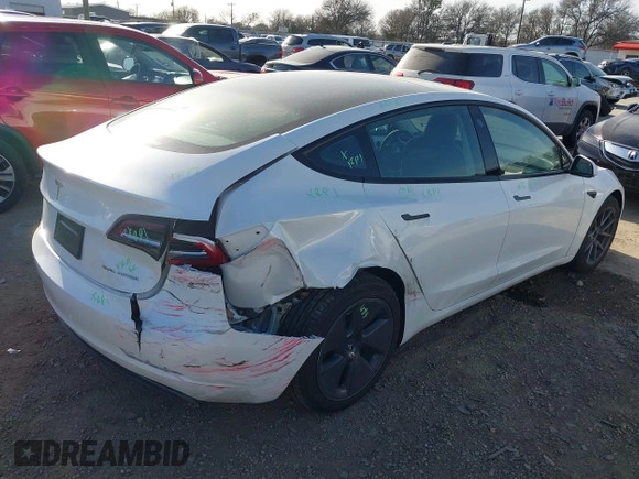 2023 Tesla Model 3 with VIN 5YJ3E1EAXPF436212, listed as a IAAI auction lot 41727400 with 81,011 mi miles and . Bid and sale history available at carsss.com. Image 4.