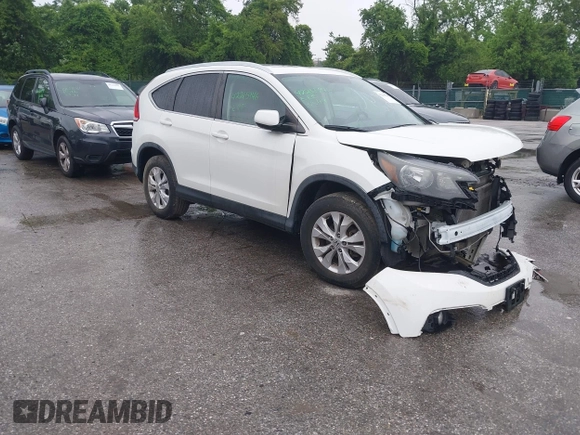 2013 Honda CR-V EX-L z VIN 5J6RM4H74DL038270, wystawiony jako IAAI lot #42265946 z przebiegiem 108 738 mil mil oraz . Historia ofert i sprzedaży dostępna na DreamBid. Obrazek 1.