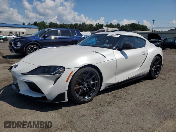 2023 Toyota Supra 3.0 with VIN WZ1DB0G09PW060627, listed as a Copart auction lot 65894025 with 26,657 mi miles and Salvage title. Bid and sale history available at DreamBid. Image 1.