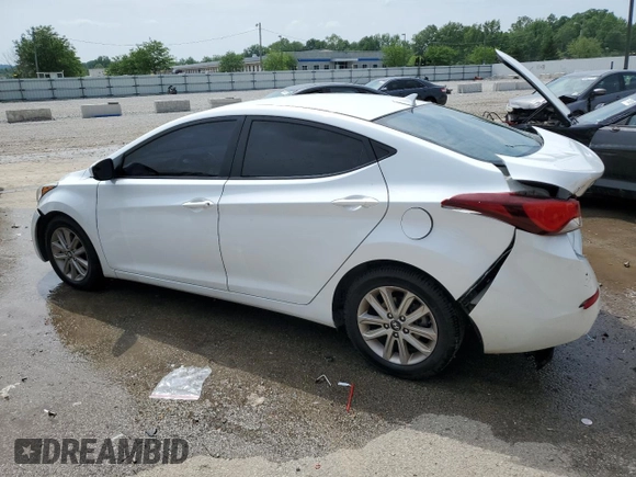 2015 Hyundai Elantra SE z VIN 5NPDH4AE6FH586372, wystawiony jako Copart lot #57399575 z przebiegiem 95 860 mil mil oraz Nie do naprawy • Non repairable. Historia ofert i sprzedaży dostępna na DreamBid. Obrazek 2.