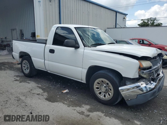 2005 Chevrolet Silverado 1500 Work Truck z VIN 1GCEC14X75Z329324, wystawiony jako Copart lot #57451585 z przebiegiem 132 425 mil mil oraz Szkoda całkowita • Salvage title. Historia ofert i sprzedaży dostępna na DreamBid. Obrazek 4.