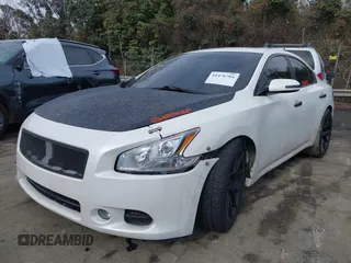 2012 Nissan Maxima 3.5 SV with VIN 1N4AA5AP9CC825747, listed as a IAAI auction lot 41476704 with 220,949 mi miles. Bid and sale history available at carsss.com. Image 2.
