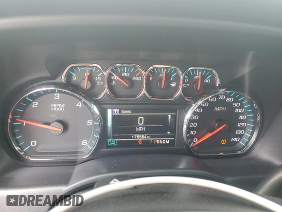2016 Chevrolet Silverado 1500 LT with VIN 1GCVKREC4GZ262990, listed as a Copart auction lot 53891565 with 175,564 mi miles and Salvage Title. Bid and sale history available at DreamBid. Image 9.