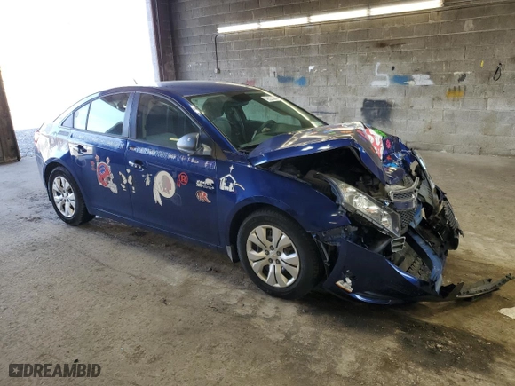 2013 Chevrolet Cruze LS with VIN 1G1PA5SG8D7274491, listed as a Copart auction lot 49225945 with 44,407 mi miles and Salvage Title. Bid and sale history available at carsss.com. Image 4.