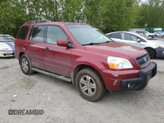 2005 Honda Pilot EX-L with RES with VIN 2HKYF18605H520211, listed as a Copart auction lot 55065745 with 236,365 mi miles and Clean Title. Bid and sale history available at carsss.com. Image 4.
