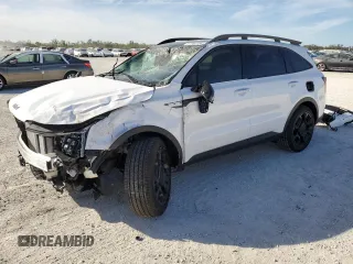 2025 Kia Sorento X-Line SX Prestige z VIN 5XYRKDJF9SG344659, wystawiony jako Copart lot #87280154 z przebiegiem 455 mil mil oraz Nie do naprawy • Non repairable. Historia ofert i sprzedaży dostępna na DreamBid. Obrazek 1.