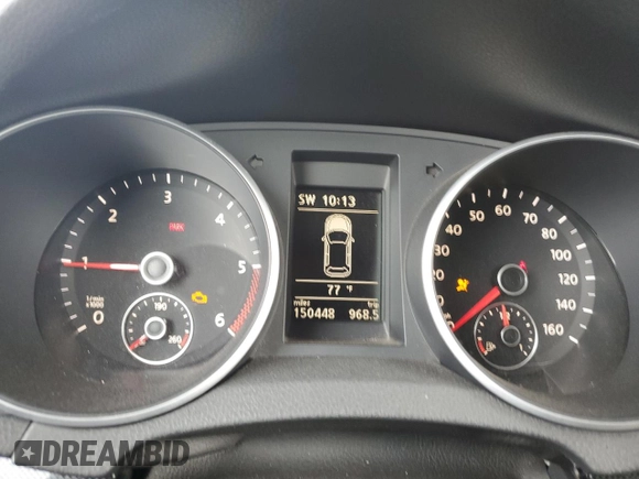 2012 Volkswagen Jetta TDI with VIN 3VWML7AJ7CM612025, listed as a Copart auction lot 51139705 with 150,448 mi miles and Salvage title. Bid and sale history available at DreamBid. Image 9.