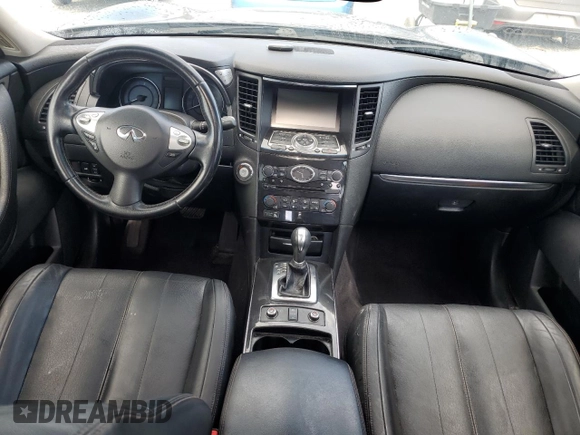 2017 Infiniti QX70 with VIN JN8CS1MW6HM415277, listed as a Copart auction lot 63038955 with 151,451 mi miles and Salvage title. Bid and sale history available at DreamBid. Image 8.