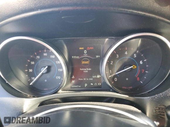 2017 Jaguar F-Pace 35t Premium with VIN SADCJ2BV5HA047548, listed as a Copart auction lot 48497515 with 169,447 mi miles and Salvage Title. Bid and sale history available at DreamBid. Image 9.