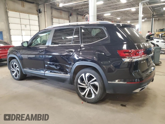 2023 Volkswagen Atlas SEL with VIN 1V2BR2CA4PC509658, listed as a Copart auction lot 53469315 with 33,351 mi miles and Salvage title. Bid and sale history available at DreamBid. Image 2.