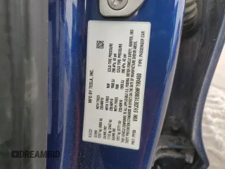 2022 Tesla Model 3 Long Range with VIN 5YJ3E1EB6NF190460, listed as a Copart auction lot 46476165 with 65,312 mi miles and Salvage Title. Bid and sale history available at carsss.com. Image 14.