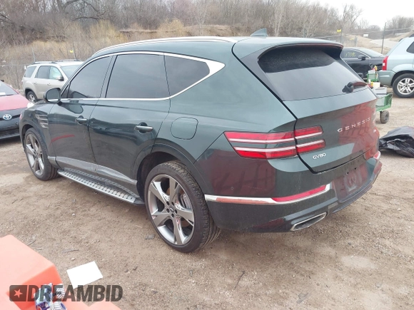 2023 Genesis GV80 with VIN KMUHBDSB8PU117571, listed as a IAAI auction lot 41902762 with 37,378 mi miles and . Bid and sale history available at DreamBid. Image 3.