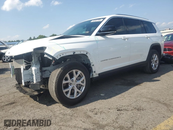 2022 Jeep Grand Cherokee Limited with VIN 1C4RJKBGXN8629137, listed as a Copart auction lot 60467085 with 27,188 mi miles and Salvage title. Bid and sale history available at DreamBid. Image 1.