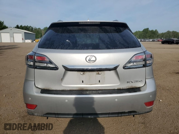 2012 Lexus RX 350 with VIN JTJBK1BA7C2446165, listed as a Copart auction lot 56890155 with 215,338 mi miles and Salvage title. Bid and sale history available at DreamBid. Image 6.