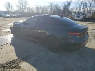 2018 Alfa Romeo Giulia Ti Sport with VIN ZARFAEEN6J7564744, listed as a Copart auction lot 85577794 with 59,395 mi miles and Salvage Title. Bid and sale history available at carsss.com. Image 2.