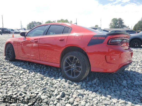 2021 Dodge Charger R/T with VIN 2C3CDXCT0MH553169, listed as a Copart auction lot 55553225 with 90,696 mi miles and Salvage title. Bid and sale history available at DreamBid. Image 2.