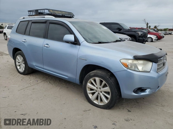 2008 Toyota Highlander Hybrid with VIN JTEEW41A982001176, listed as a Copart auction lot 76233804 with 221,265 mi miles and Clean Title. Bid and sale history available at carsss.com. Image 4.