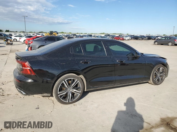 2019 Volvo S60 R-Design with VIN 7JRA22TMXKG014041, listed as a Copart auction lot 48345394 with 42,319 mi miles and Salvage Title. Bid and sale history available at carsss.com. Image 3.