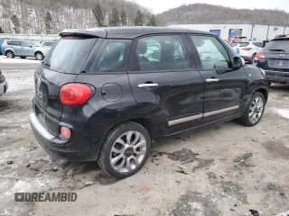 2014 FIAT 500L Lounge with VIN ZFBCFACH4EZ022463, listed as a Copart auction lot 42377035 with 110,575 mi miles and Clean Title. Bid and sale history available at carsss.com. Image 3.