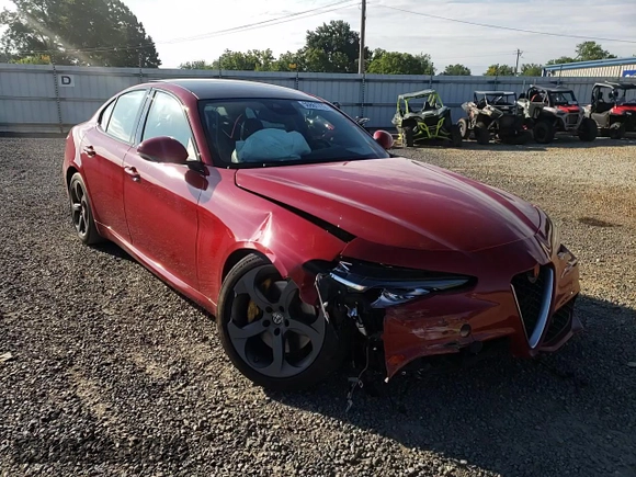 2018 Alfa Romeo Giulia with VIN ZARFAEBN9J7591876, listed as a Copart auction lot 50861772 with 0 mi miles. Bid and sale history available at carsss.com. Image 11.