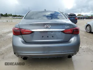 2019 Infiniti Q50 Luxe with VIN JN1EV7AP8KM543039, listed as a Copart auction lot 61196104 with 68,084 mi miles and Non repairable. Bid and sale history available at DreamBid. Image 6.