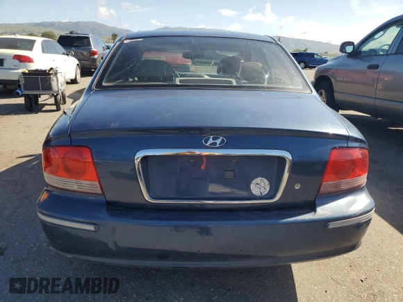 2004 Hyundai Sonata GLS with VIN KMHWF35HX4A019062, listed as a Copart auction lot 49721485 with 234,570 mi miles and Salvage Title. Bid and sale history available at carsss.com. Image 6.