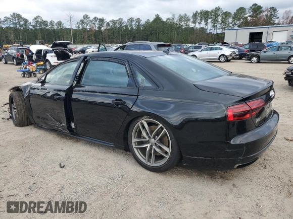 2017 Audi A8 Sport with VIN WAU43AFD4HN005979, listed as a Copart auction lot 48757375 with 148,350 mi miles and Salvage Title. Bid and sale history available at DreamBid. Image 2.