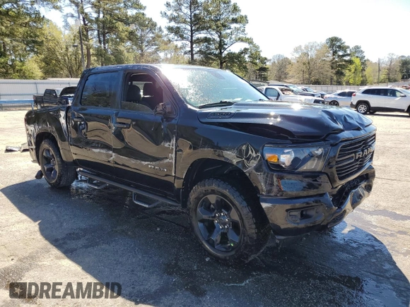 2019 Ram 1500 Big Horn with VIN 1C6SRFFT8KN697739, listed as a Copart auction lot 50511585 with 74,468 mi miles and Salvage title. Bid and sale history available at DreamBid. Image 7.