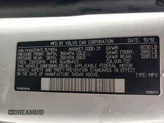 2020 Volvo XC90 Momentum with VIN YV4A221K7L1571054, listed as a Copart auction lot 88406735 with 153,338 mi miles and Salvage Title. Bid and sale history available at DreamBid. Image 16.