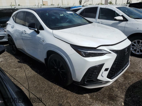 2023 Lexus NX with VIN 2T2KGCEZ2PC028150, listed as a Copart auction lot 61167724 with 11,327 mi miles and Non Repairable. Bid and sale history available at carsss.com. Image 4.