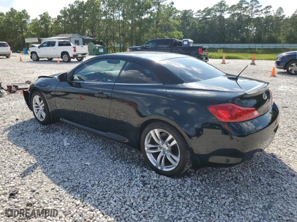 2009 Infiniti G37 Convertible with VIN JNKCV66E09M725199, listed as a Copart auction lot 71592184 with 101,779 mi miles and Salvage Title. Bid and sale history available at carsss.com. Image 2.