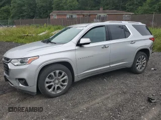 2018 Chevrolet Traverse Premier with VIN 1GNERKKW7JJ114802, listed as a Copart auction lot 69092174 with 97,276 mi miles and Salvage Title. Bid and sale history available at carsss.com. Image 1.