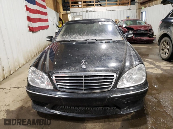 2004 Mercedes-Benz S 430 with VIN WDBNG83J14A427691, listed as a Copart auction lot 49355755 with 25,897 mi miles and Salvage Title. Bid and sale history available at DreamBid. Image 5.