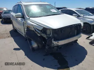 2015 Infiniti QX60 with VIN 5N1AL0MN2FC533195, listed as a IAAI auction lot 41849681 with 140,856 mi miles. Bid and sale history available at carsss.com. Image 1.
