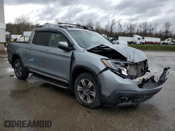 2019 Honda Ridgeline RTL with VIN 5FPYK3F57KB014653, listed as a Copart auction lot 51445785 with 30,598 mi miles and Salvage title. Bid and sale history available at DreamBid. Image 4.