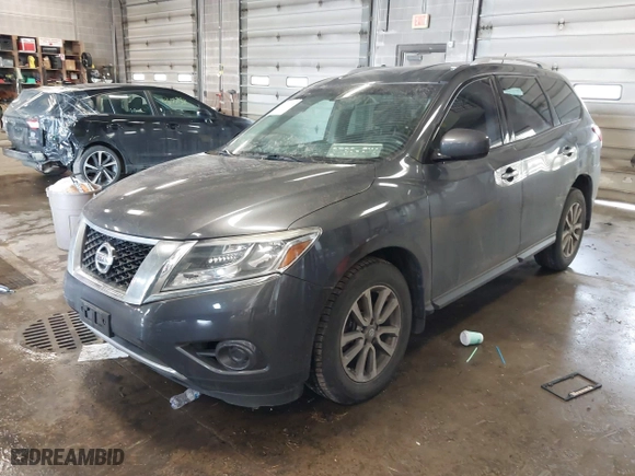 2014 Nissan Pathfinder S with VIN 5N1AR2MM9EC694210, listed as a IAAI auction lot 41651478 with 151,268 mi miles. Bid and sale history available at carsss.com. Image 17.