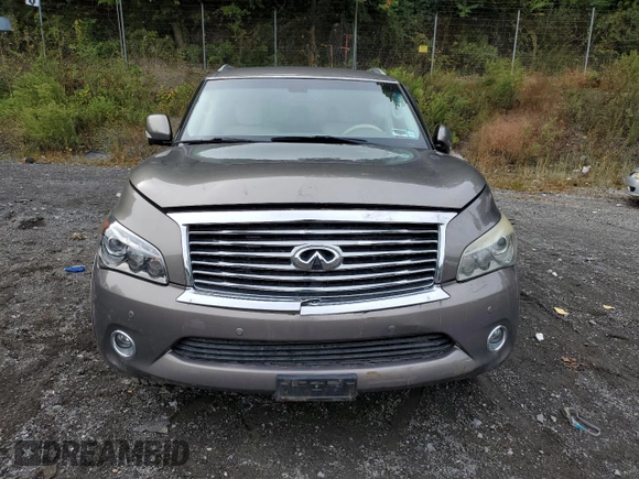 2014 Infiniti QX80 with VIN JN8AZ2NC4E9350828, listed as a Copart auction lot 72856614 with 80,717 mi miles and Salvage Title. Bid and sale history available at carsss.com. Image 5.
