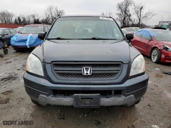 2004 Honda Pilot LX with VIN 2HKYF18164H543186, listed as a Copart auction lot 43114525 with 139,823 mi miles and Salvage Title. Bid and sale history available at carsss.com. Image 5.