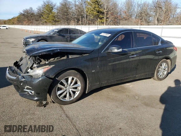 2015 Infiniti Q50 Premium with VIN JN1BV7ARXFM423673, listed as a Copart auction lot 47127065 with 112,692 mi miles and Clean Title. Bid and sale history available at carsss.com. Image 1.