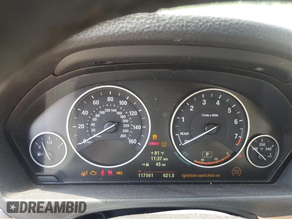 2014 BMW 3 Series 328i with VIN WBA3A5C50EP602567, listed as a Copart auction lot 57306085 with 117,561 mi miles and Salvage title. Bid and sale history available at DreamBid. Image 9.