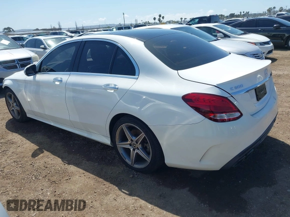 2017 Mercedes-Benz C 300 with VIN 55SWF4JB5HU230712, listed as a IAAI auction lot 41951843 with 113,736 mi miles and . Bid and sale history available at carsss.com. Image 3.