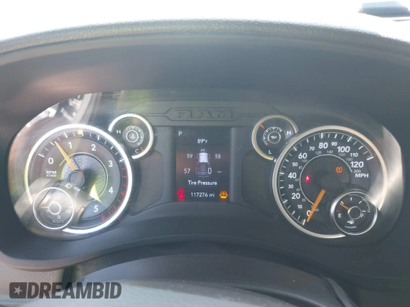 2020 Ram 2500 Big Horn with VIN 3C6UR5DL3LG141225, listed as a IAAI auction lot 41780459 with 117,276 mi miles and . Bid and sale history available at DreamBid. Image 7.