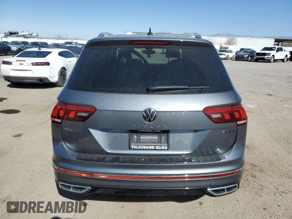 2024 Volkswagen Tiguan SEL R-Line с VIN 3VV4B7AX0RM116455, выставлен на аукционе Copart как лот 44221505 с пробегом 15 977 миль миль и Списание • Salvage title. История ставок и продаж доступна на DreamBid. Изображение 6.
