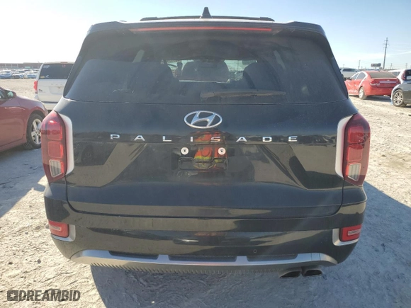 2022 Hyundai Palisade Calligraphy with VIN KM8R74HE0NU389471, listed as a Copart auction lot 46747995 with 51,704 mi miles and Salvage Title. Bid and sale history available at carsss.com. Image 6.