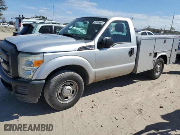 2012 Ford F-250 XL with VIN 1FDBF2A67CEC73025, listed as a Copart auction lot 75308984 with 107,018 mi miles and Salvage title. Bid and sale history available at DreamBid. Image 1.