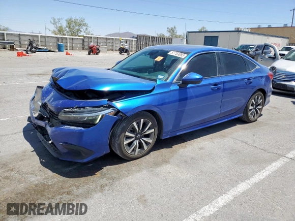 2023 Honda Civic EX с VIN 2HGFE1F7XPH310539, выставлен на аукционе Copart как лот 57753885 с пробегом 26 878 миль миль и Списание • Salvage title. История ставок и продаж доступна на DreamBid. Изображение 1.