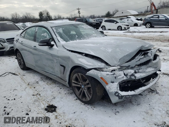 2015 BMW 4 Series 435i xDrive with VIN WBA4B3C51FD670241, listed as a Copart auction lot 41464845 with 81,780 mi miles and Salvage Title. Bid and sale history available at DreamBid. Image 4.