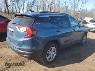 2024 GMC Terrain SLE with VIN 3GKALTEG8RL384990, listed as a Copart auction lot 52880765 with 5,621 mi miles and Salvage Title. Bid and sale history available at DreamBid. Image 3.