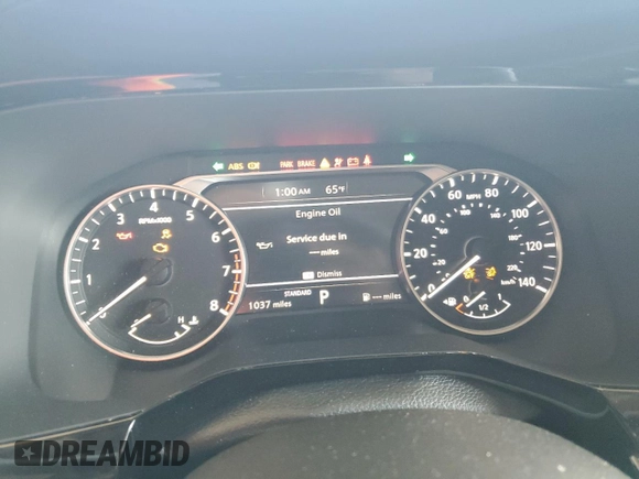 2025 Nissan Pathfinder SV with VIN 5N1DR3BA4SC228403, listed as a Copart auction lot 48722615 with 1,037 mi miles and Clean title. Bid and sale history available at DreamBid. Image 9.