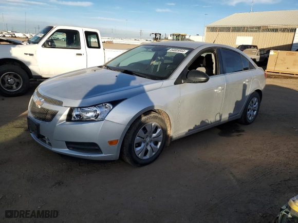 2012 Chevrolet Cruze LS with VIN 1G1PC5SHXC7373475, listed as a Copart auction lot 84805944 with 25,590 mi miles and Salvage Title. Bid and sale history available at carsss.com. Image 1.